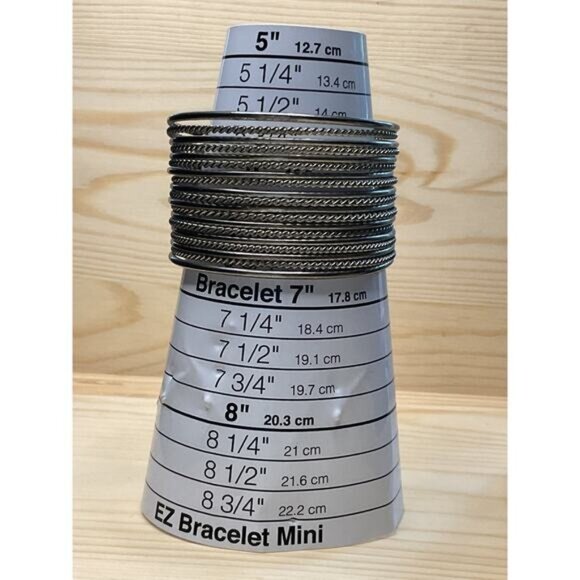 Silver-Tone Cuff Bracelet With Inticate Design Adjustable Fit - Picture 5 of 6